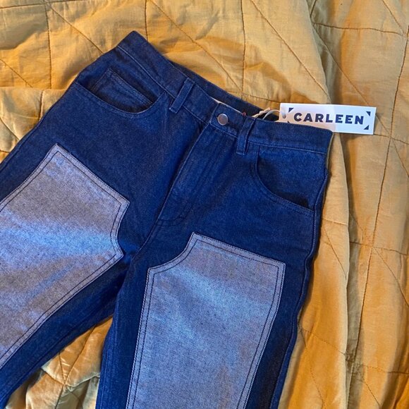RARE Carleen Carpenter Jeans in Dark Rinse - size 6 - Picture 3 of 7